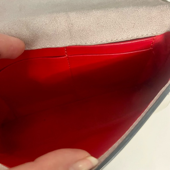 Christian Louboutin Metallic Silver Spiked Clutch - Picture 11 of 11